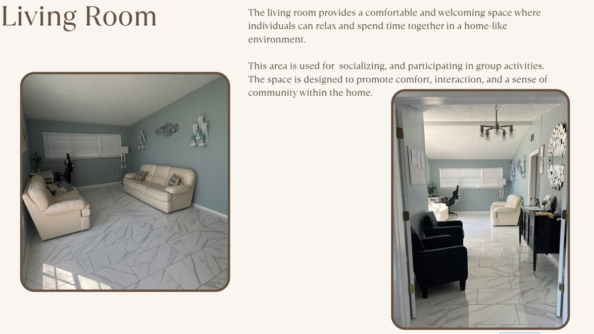 Supportive Hands Group Home living room